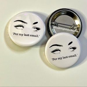 Per my last email pinback button